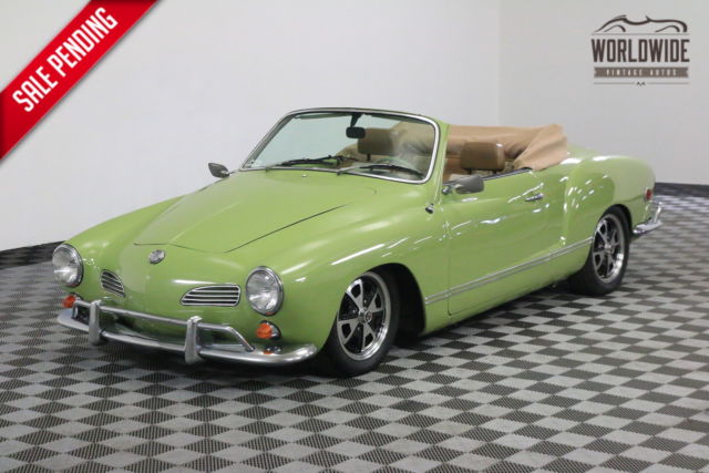 1969 Green REBUILT 1600 CC ENGINE ORIGINAL DASH! 1969 Volkswagen Karmann Ghia REBUILT 1600 CC ENGINE ORIGINAL DASH
