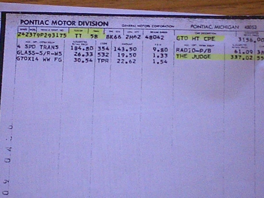 1969 Pontiac GTO judge - photo 5