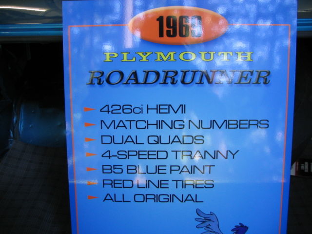 1969 Plymouth Road Runner Hemi Road Runner Post Coupe - photo 9