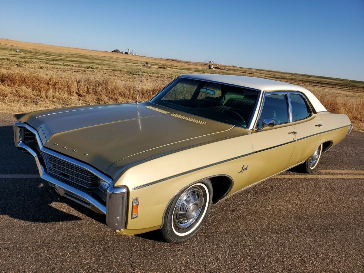 1969 IMPALA V8 327 4 DOOR ORIGINAL 1 OWNER CHEVY 69 70 SS SEDAN CAPRICE PATINA 1969 Chevrolet Impala
