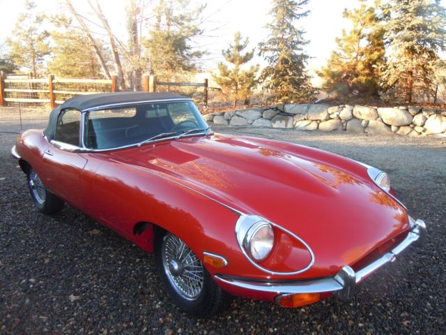 1969 Jaguar E-Type black leather