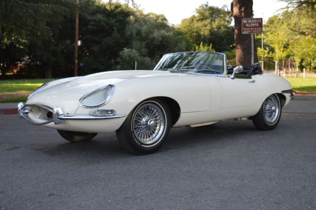 1969 Jaguar E Typer Roadster Believed to be 12k Original Miles, CA CAR White M 1969 Jaguar E Type Roadster Believed to be 12k Original Miles, CA CAR