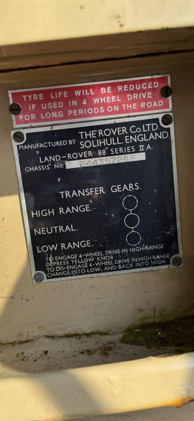 1969 Land Rover Series 88 IIA 88 - photo 5