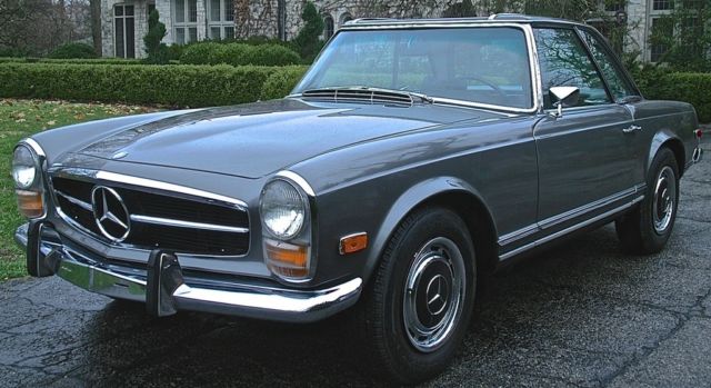 1969 Mercedes 280SL 98K Mi Auto Factory 2-tone Anthracite Grey/Black No Reserve! 1969 Mercedes-Benz SL-Class 280 SL