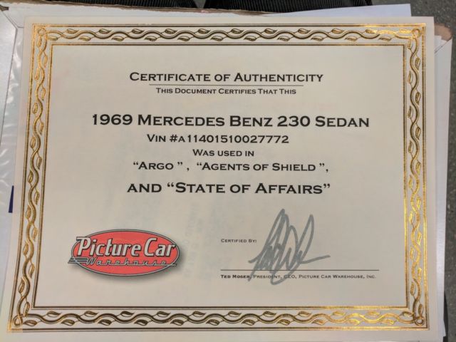 1969 Mercedes-Benz 200-Series Base - photo 9
