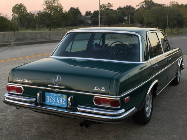 1969 Mercedes Benz 300SEL 6,3 W109 in DB 268 Dark Green w. BLACK LEATHER, BECKER 1969 Mercedes-Benz 300-Series 300SEL 6,3 in 268 Dark Green w. BLACK LEATHER