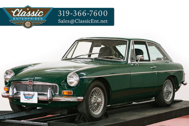 1969 MG B-GT 0 British Racing Greeen Coupe 1.8 Liter I4 4 Speed Manual 1969 MG B-GT --