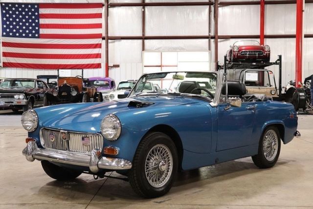 1969 MG Midget 52733 Miles Basalt Black Convertible Inline 4 Manual 1969 MG Midget --