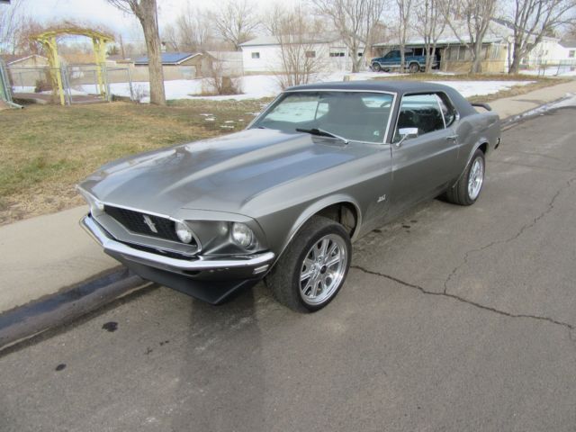 1969 Mustang Coupe Grey, 347 stroker , v8, 9" rear, Loud muscle car with rims 1969 Ford Mustang