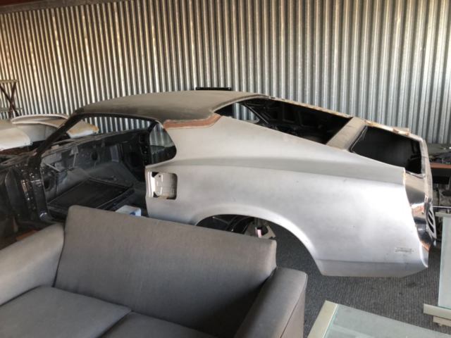 1969 mustang fast back shell found in storage unit won at auction in Salinas CA 1969 Ford Mustang