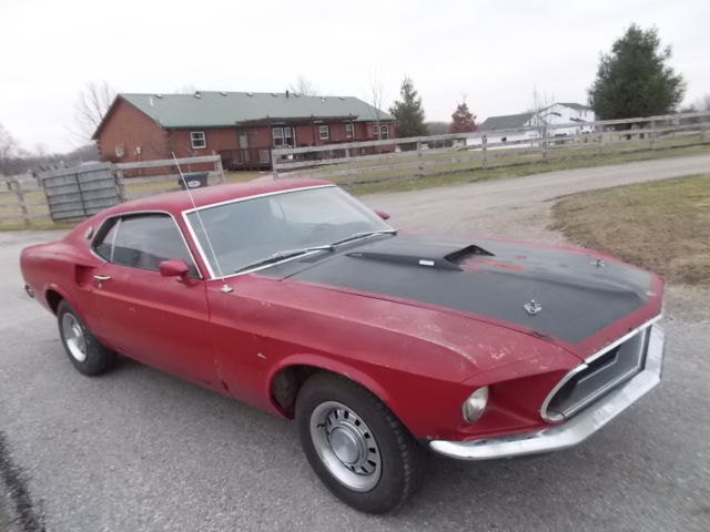 1969 MUSTANG MACH 1, FASTBACK MATCHING M CODE 351 4V, 4 SPEED, PDB 1969 Ford Mustang MACH 1