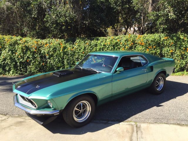 1969 Mustang Mach I Super Cobra Jet 428-4V CJ Ram Air (R-Code) 4-speed Jade 1969 Ford Mustang Sportsroof