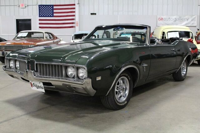 1969 Oldsmobile Cutlass Convertible 85713 Miles Green Convertible 350ci V8 3-Spe 1969 Oldsmobile Cutlass Convertible
