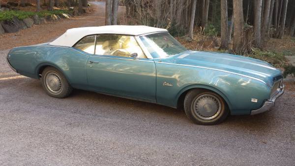 1969 OLDSMOBILE CUTLASS S CONVERTIBLE ALL ORIGINAL MATCHING #s 1969 Oldsmobile Cutlass CONVERTIBLE