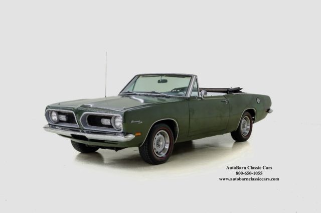 1969 Plymouth Barracuda 54954 Miles Green Coupe 318 V8 3-Spd Auto 1969 Plymouth Barracuda --