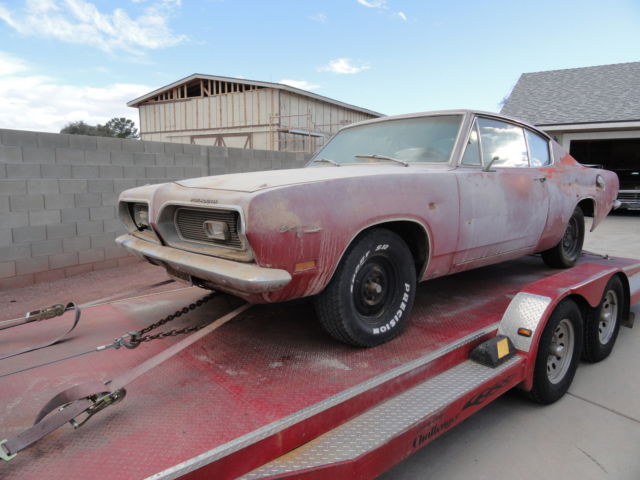 1969 Plymouth Barracuda BARN FIND RUST FREE NORESERVE 1969 Plymouth Barracuda Base