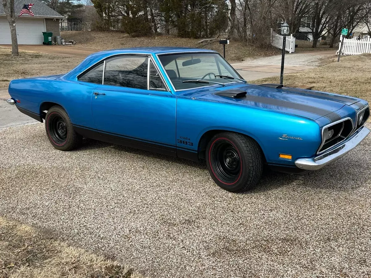 1969 Plymouth Barracuda Blue RWD Manual 1969 Plymouth Barracuda