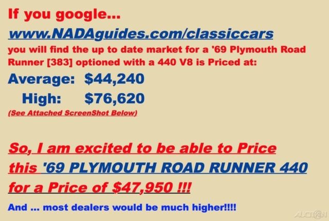 1969 Plymouth Road Runner 440 Mopar Performance / Restored - photo 11