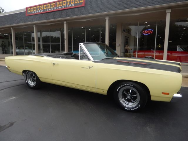 1969 Plymouth Road Runner Convertible match#s 383 Rotisserie Restoration 1969 Plymouth Road Runner