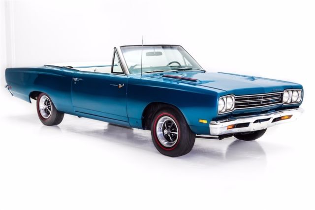 1969 Plymouth Road Runner B7 Blue Convertible, 383