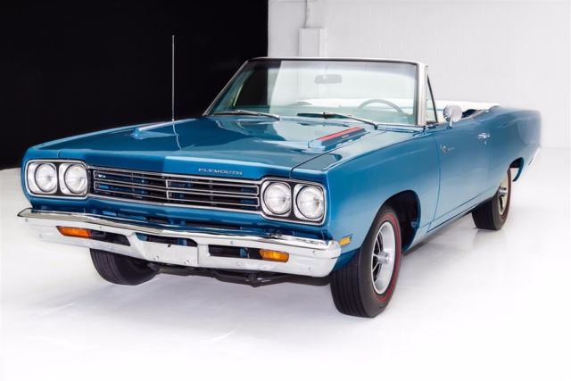 1969 Plymouth Road Runner B7 Blue Convertible, 383 - photo 11