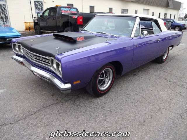 1969 Plymouth Roadrunner Convertible 440 V8 6 Pack 4 Speed Low Reserve 1969 Plymouth Road Runner