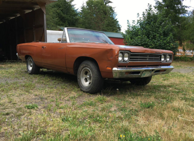1969 Plymouth Roadrunner Convertible Road Runner 383 Console Buckets Barn Find 1969 Plymouth Road Runner Convertible