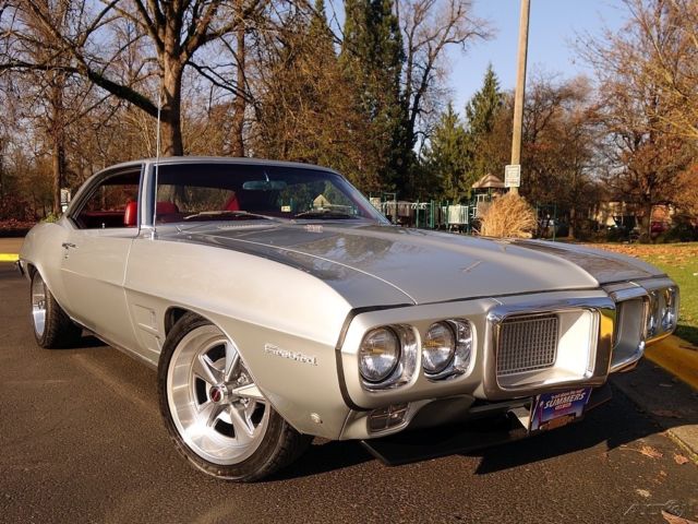 1969 Pontiac Firebird Cortez Silver - NUMBERS MATCHING - 350 V8 - TH350 AT PS 1969 Pontiac Firebird