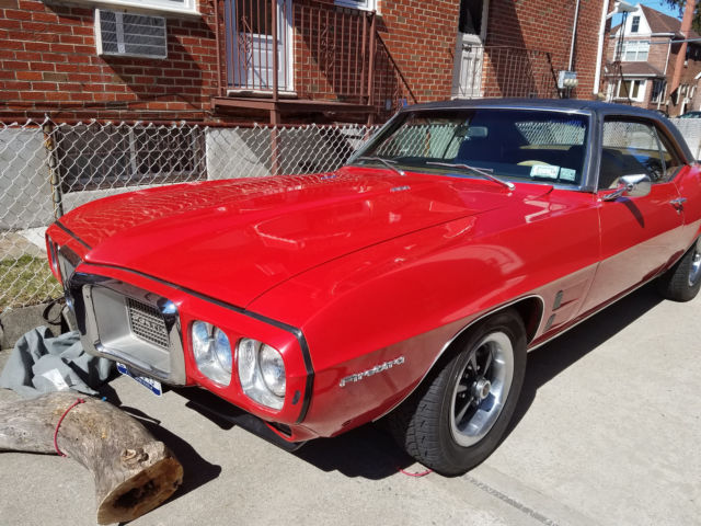 1969 PONTIAC FIREBIRD COUPE 350 AUTO RED/TAN 1969 Pontiac Firebird COUPE