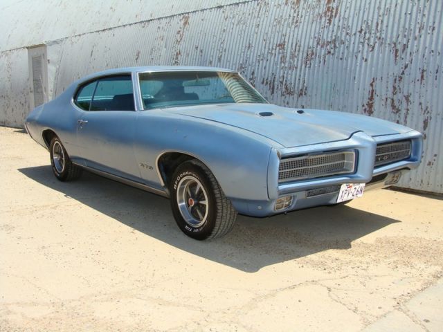 1969 PONTIAC GTO 2DRHT. 4 SPEED ,#MATCH SURVIVOR . PAPERWORK. WARWICK BLUE 1969 Pontiac GTO