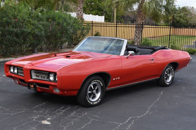 1969 Pontiac GTO Convertible Auto 400C.I. 0 Carousel Red Convertible 400 C.I. Au 1969 Pontiac GTO Convertible Auto 400C.I.