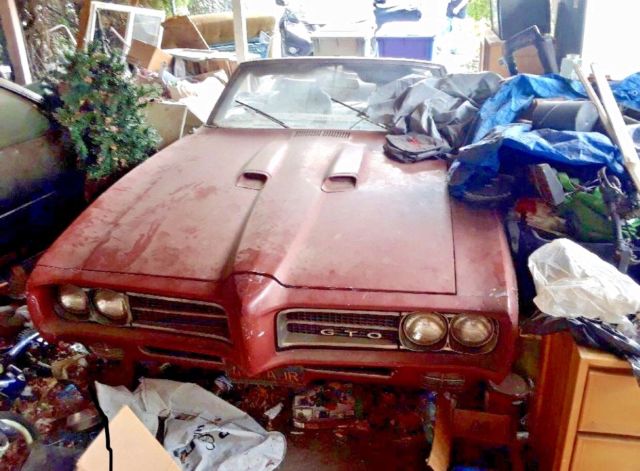 1969 Pontiac GTO Convertible California Barn Find Rare Survivor 1969 Pontiac GTO Convertible
