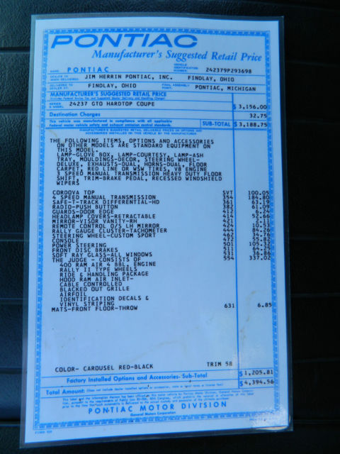 1969 Pontiac GTO Judge - photo 11