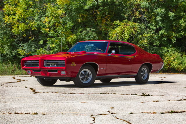 1969 Pontiac GTO Judge Ram Air III, 4 speed, A/C, Matador Red Black Interior 1969 Pontiac GTO
