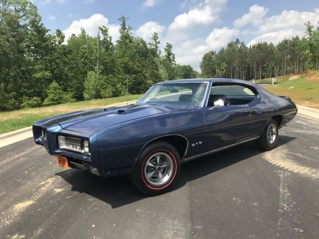 1969 Pontiac GTO LIberty Blue 400 4spd Frame Off Restoration Build Sheet PHS 1969 Pontiac GTO
