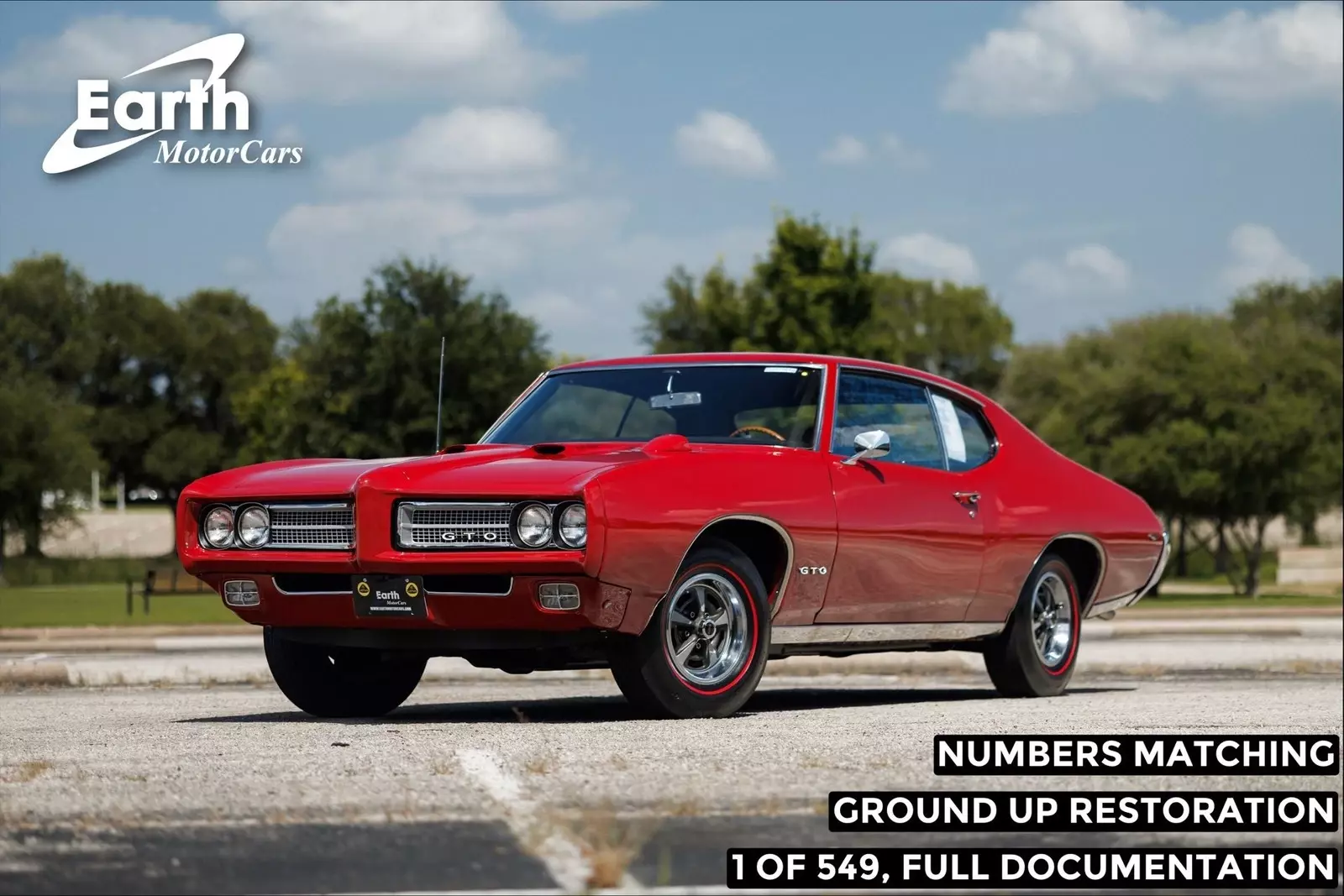 1969 Pontiac GTO RAM AIR IV Restored in 2024 15 Miles Matador Red 2D Coupe Manu 1969 Pontiac GTO RAM AIR IV Restored in 2024