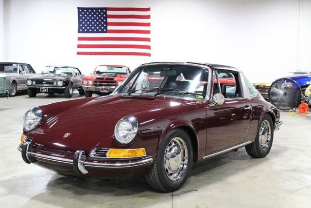1969 Porsche 911 T 79165 Miles Burgundy Coupe 2.2 Liter I6 5 Speed Manual 1969 Porsche 911 T