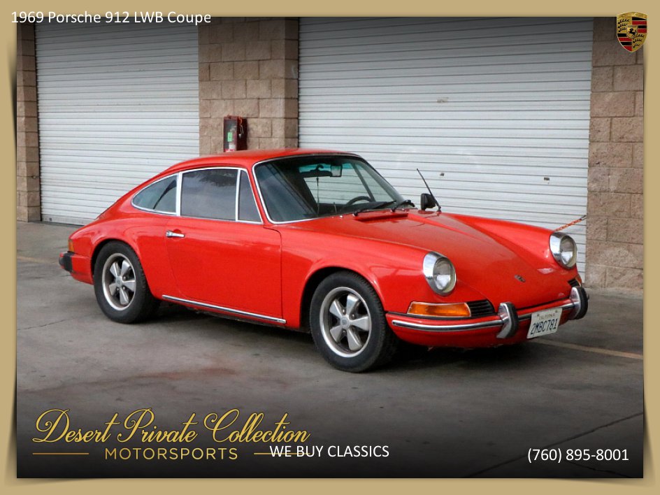 1969 Porsche 912 LWB for sale! 1969 Porsche 912 LWB Coupe