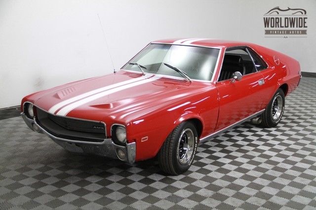 1969 Red 390 V8, 4-speed. P/S, P/B. Restored. RARE! 1969 AMC AMX 390 V8, 4-speed. P/S, P/B. Restored. RARE