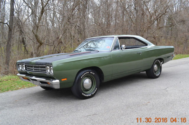 1969 ROADRUNNER 383 4SPD PS PB AIR GRABBER SOLID BEAUTIFUL LIMELIGHT GREEN NICE 1969 Plymouth Road Runner 2 DOOR HARDTOP