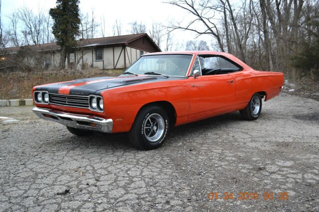 1969 ROADRUNNER RM23 440 FACTORY 4SPD BUCKETS STRAIGHT BEAUTIFUL ORANGE SHARP 1969 Plymouth Road Runner ROADRUNNER 440 4SPD BUCKET SEATS