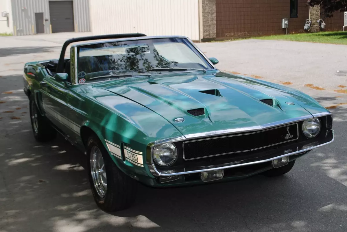 1969 Shelby GT 350 Convertible Factory Silver Jade 4 Speed 1969 Shelby GT