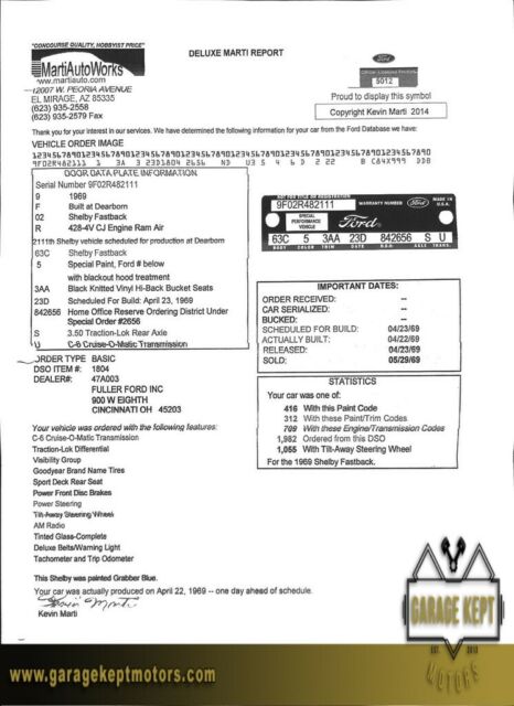 1969 Shelby GT500 Coupe - photo 4