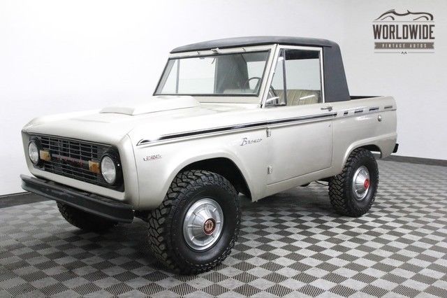 1969 Silver 4x4 VERY RARE U14 HALF CAB UNCUT FENDERS! 302 V8! 1969 Ford Bronco 4x4 VERY RARE U14 HALF CAB UNCUT FENDERS! 302 V8