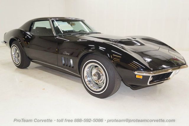 1969 Tuxedo Black Corvette L89 T-Top (1 of 390 produced) 427-435HP 1969 Chevrolet Corvette L89 T-Top (1 of 390), 427-435HP