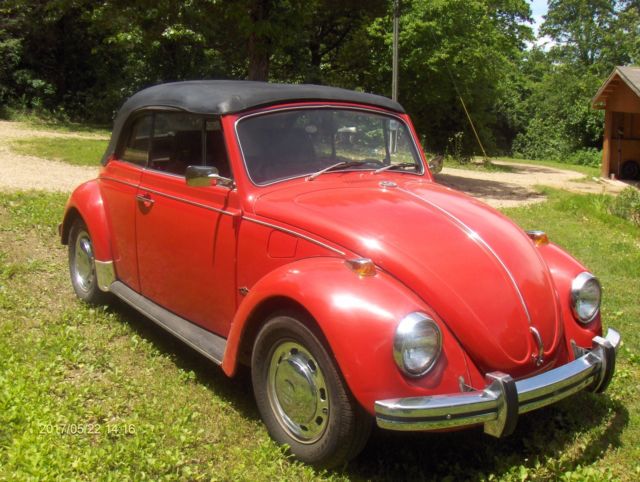 1969 V W Beetle Convertible Original 1969 Volkswagen Beetle - Classic Karmann