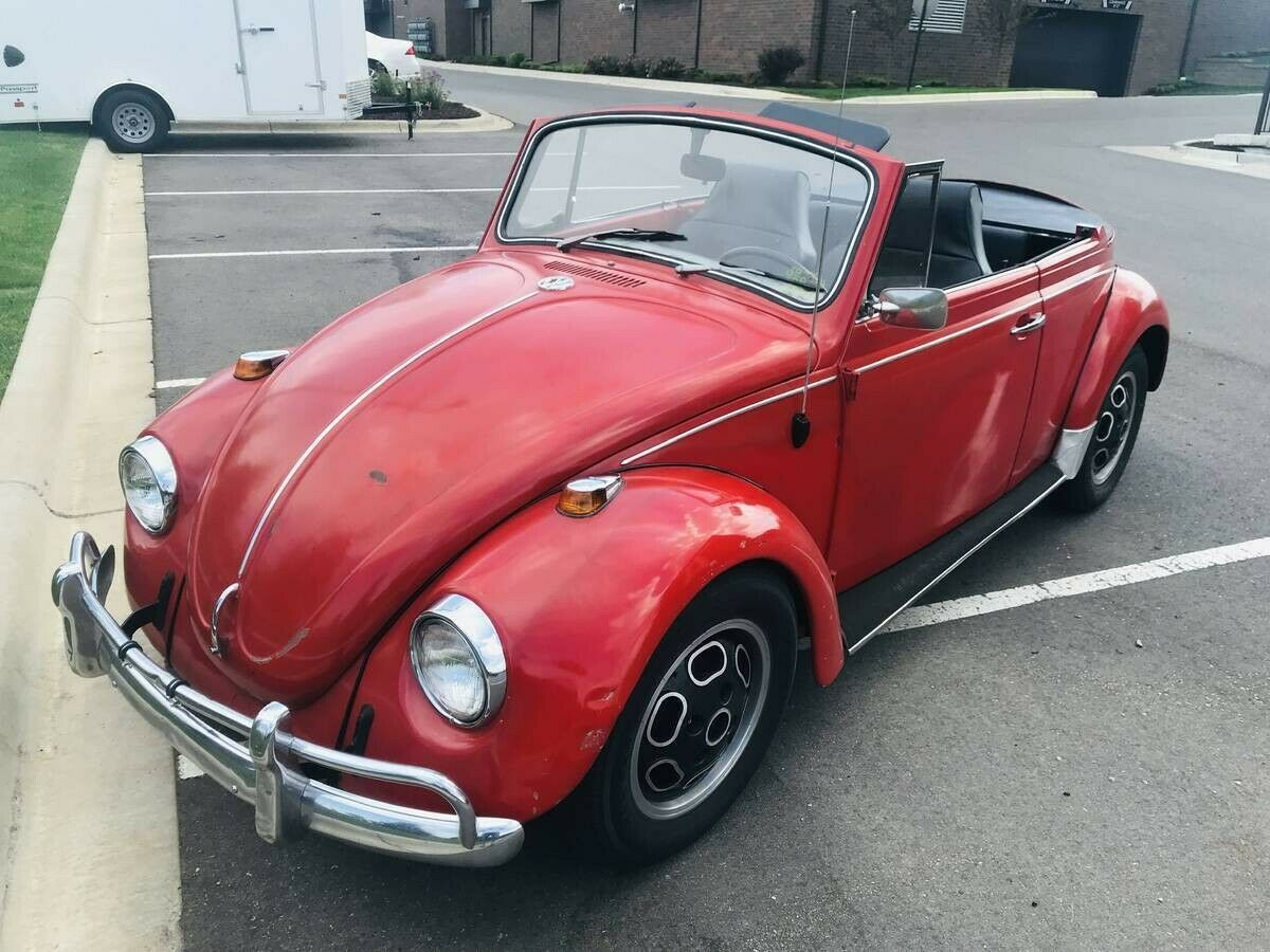 1969 Volkswagen Beetle Roadster Convertible Rat Rod Recent Rebuild Red Patina 1969 Volkswagen Beetle - Classic Standard