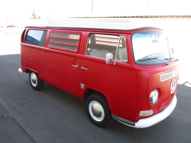 1969 VW Bus Westfalia Campmobile Pop-Top Camper, Very Solid CA Bus. 1969 Volkswagen Bus/Vanagon Westfalia