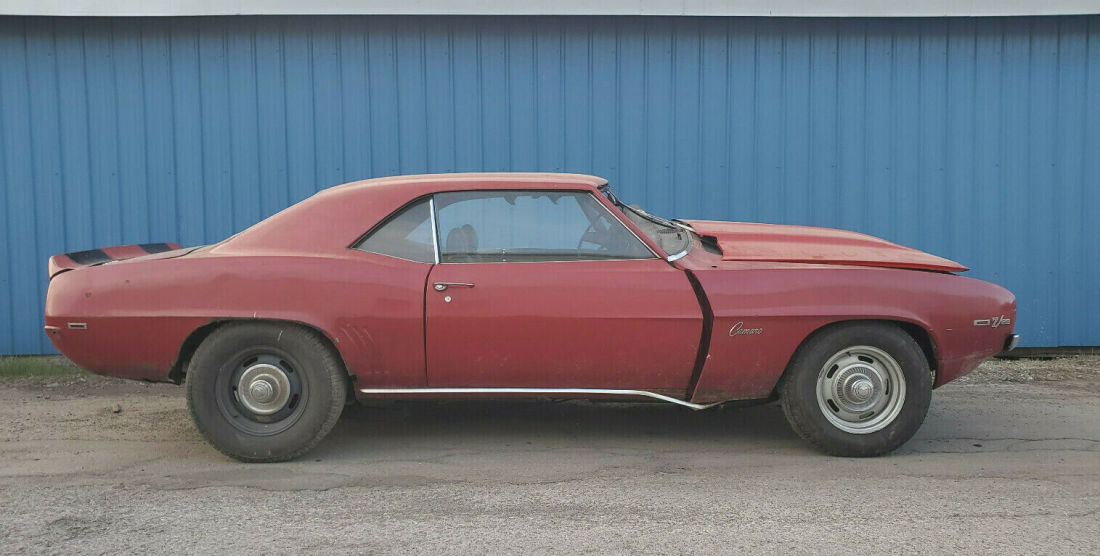 1969 Z28 Camaro X77-D80 Project Car Red Original Paint 1969 Chevrolet Camaro Z28