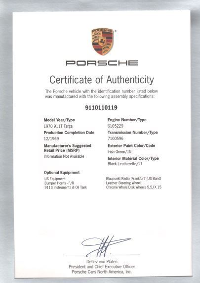 1970 Porsche 911 Targa - photo 10
